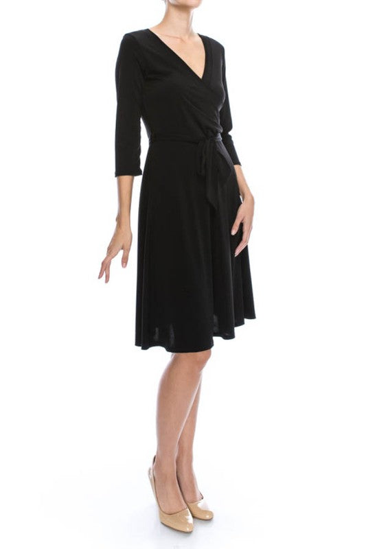 Justine Mini Wrap Dress