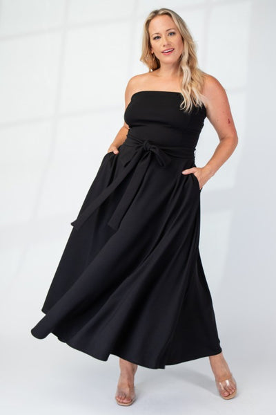 Justine Knit Tube Maxi Dress with Slit