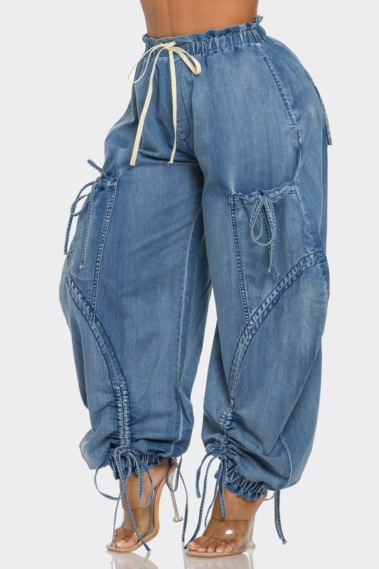 デニム・ジーパン IONSEOUL Name Cargo Denim Pants (3 colors) BJ226 Just Name It Denim Cargo Pants | Moody Fitzs Boutique