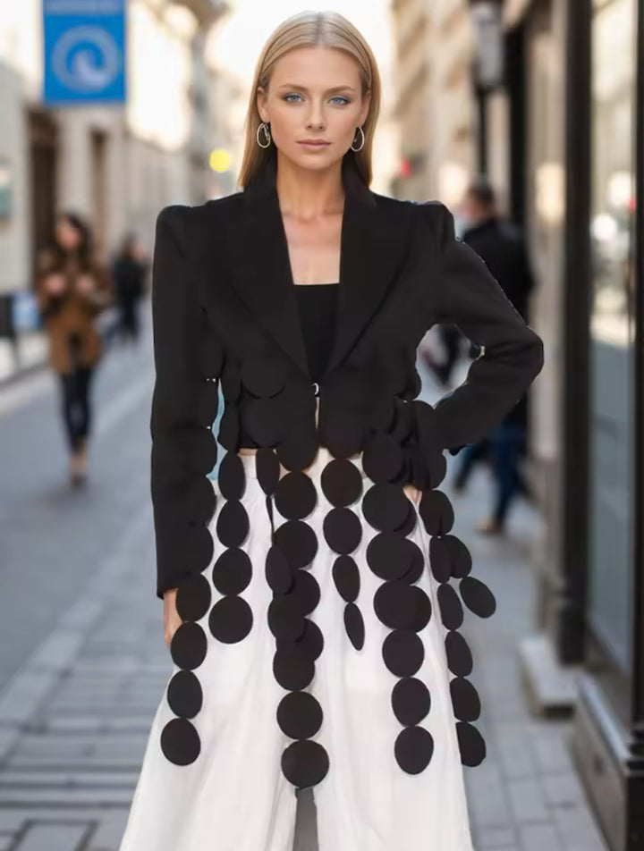 Noami Deep V Short Blazer