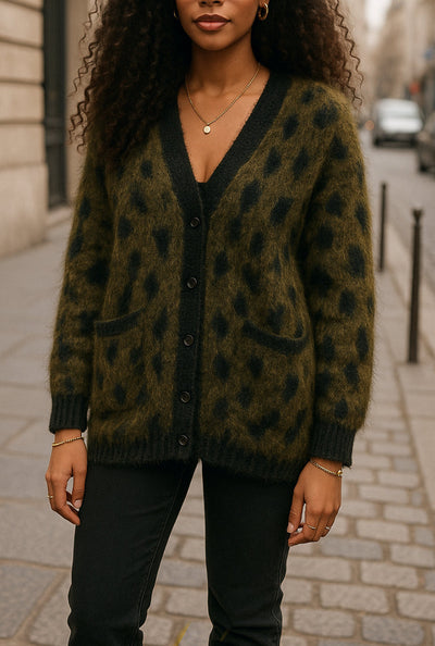 Leopard Luxe Fuzzy Cardigan