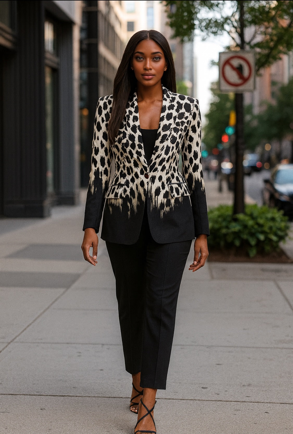Rebel Leopard Vintage Blazer