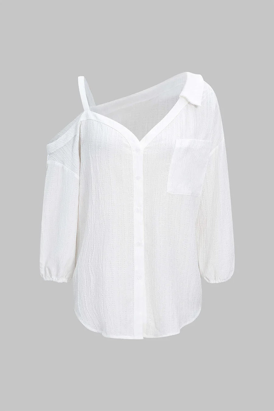 Textured Loose-Fit Casual Top