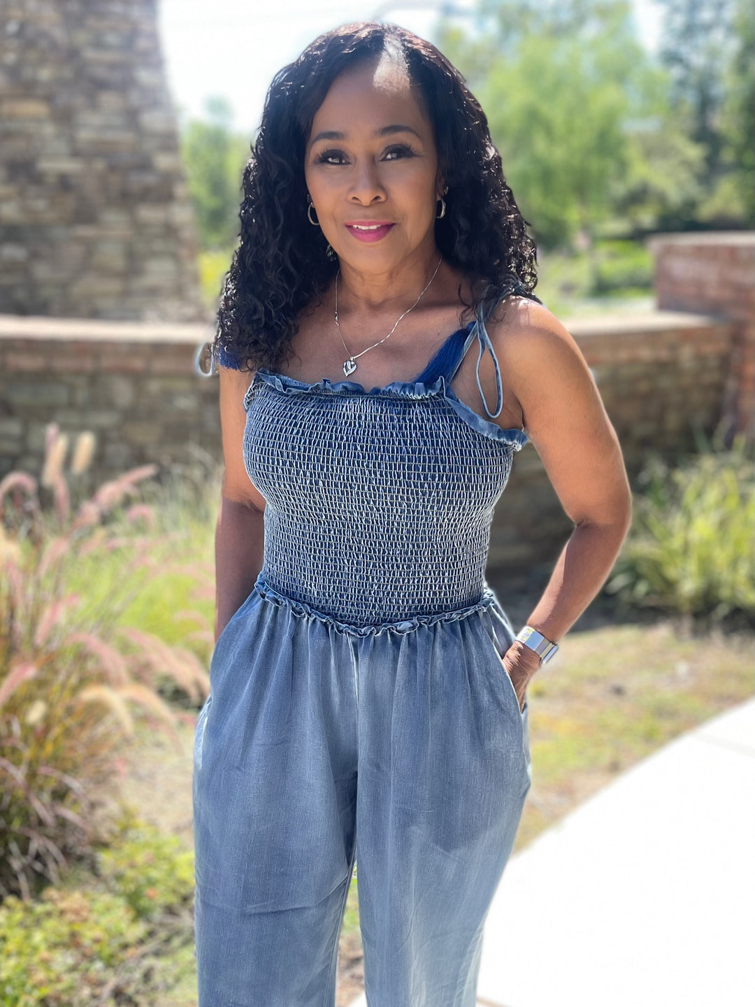 All Denim Jumpsuit