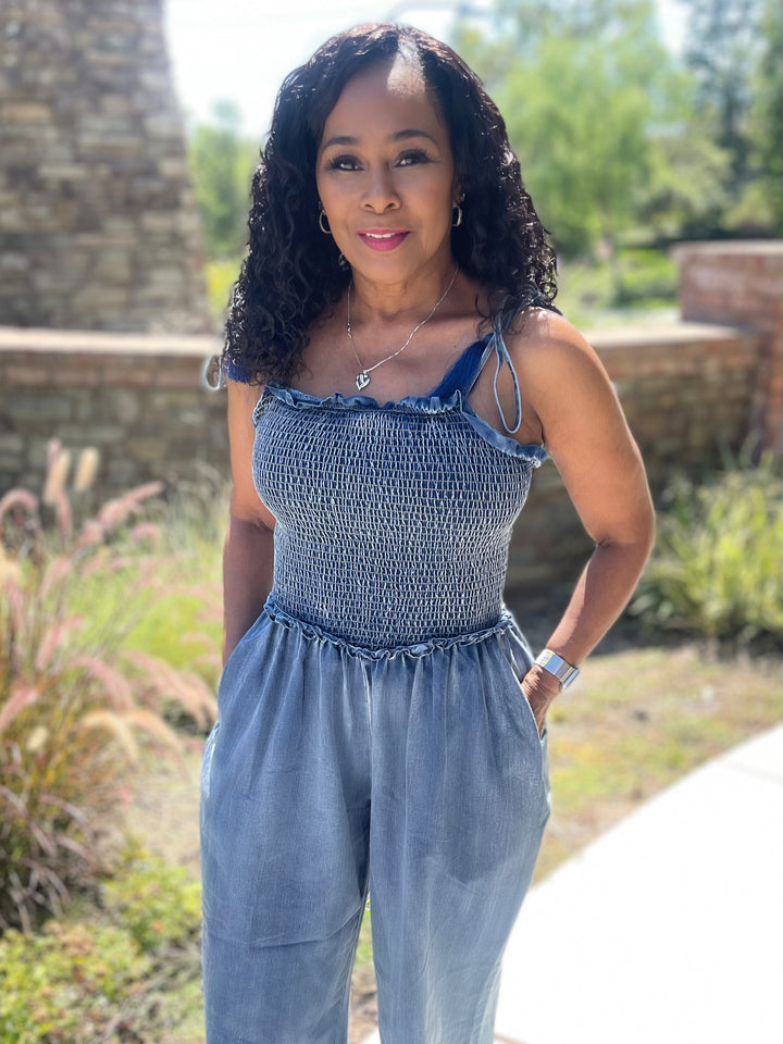 All Denim Jumpsuit