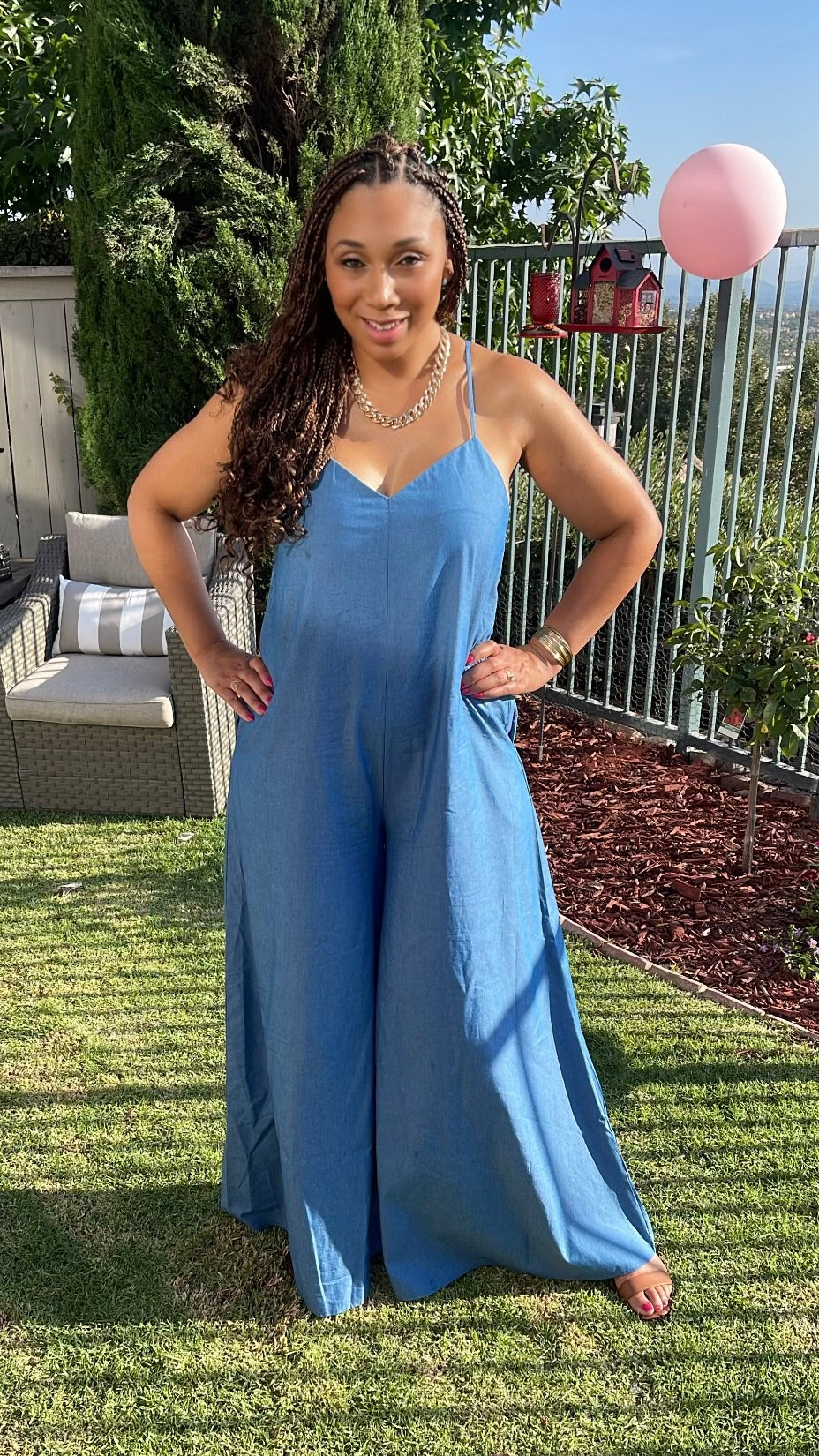 Jewel Cami Wide Leg Jumpsuit