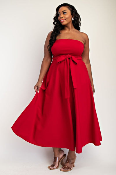 Justine Knit Tube Maxi Dress with Slit