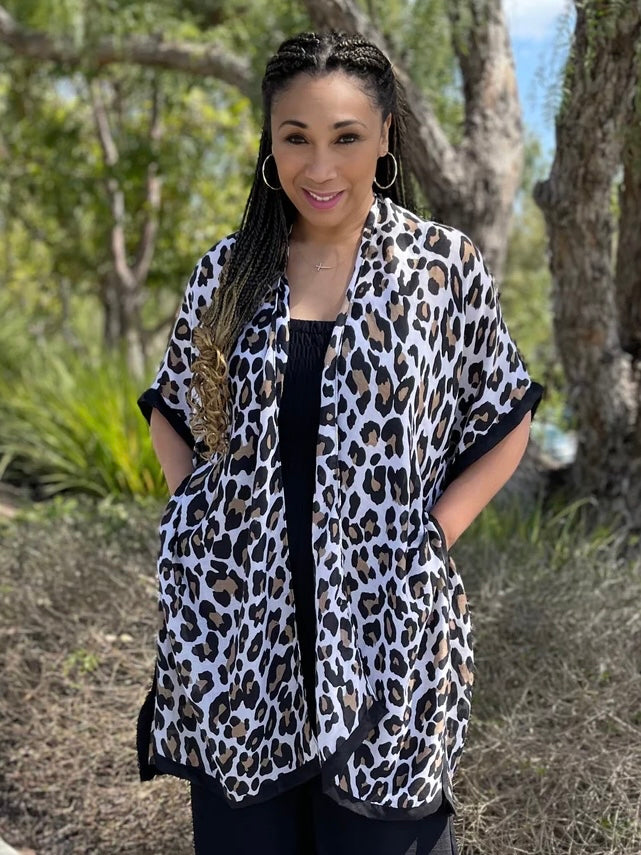 Luxe Animal Print Kimono