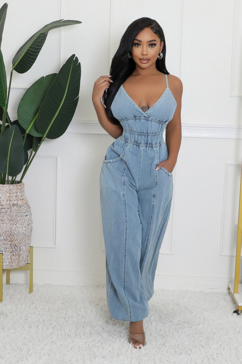 Francine Denim Jumpsuit