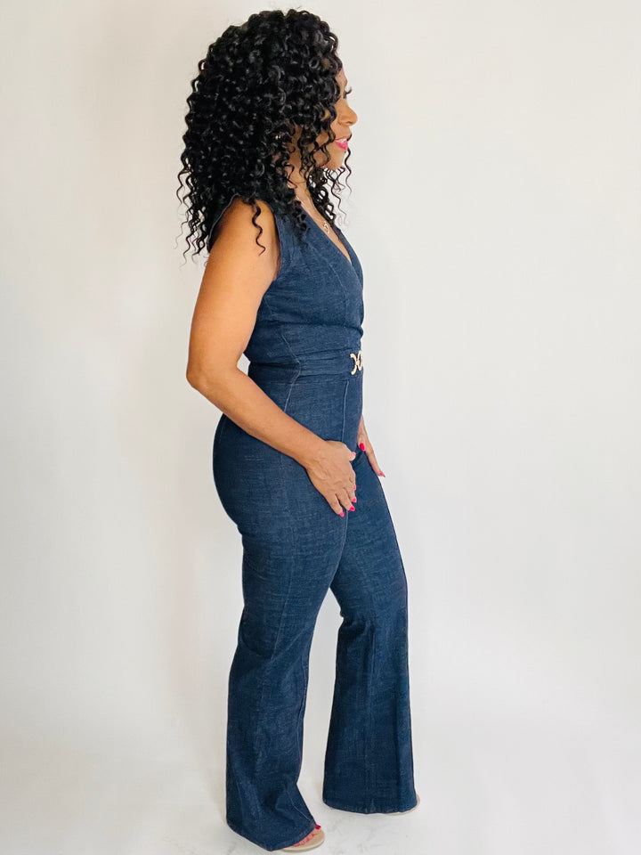 Janet's Denim Jumpsuit