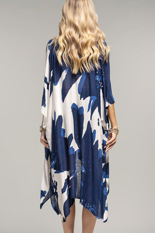 Camo Print Kimono