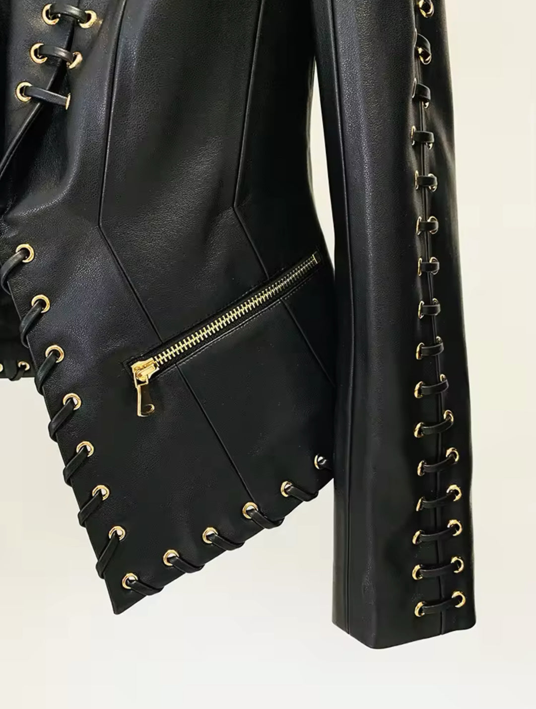 Lora Fashion Leather Blazer