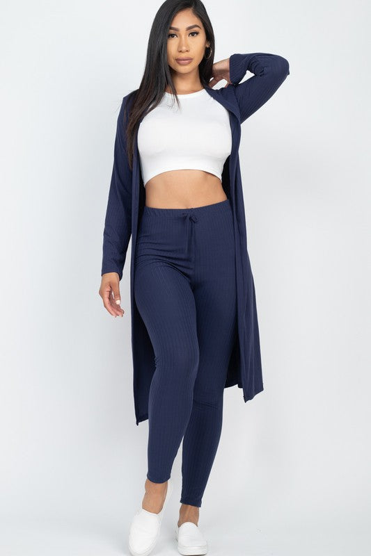 On The Go Cardigan & Legging Set