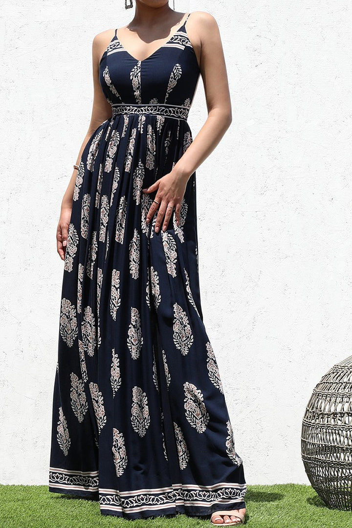 Bohemian Print Maxi Dress