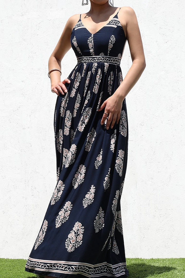 Bohemian Print Maxi Dress
