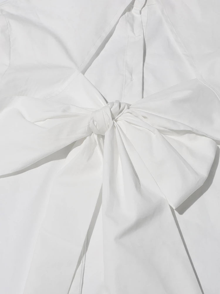 Backless Bow Blouse