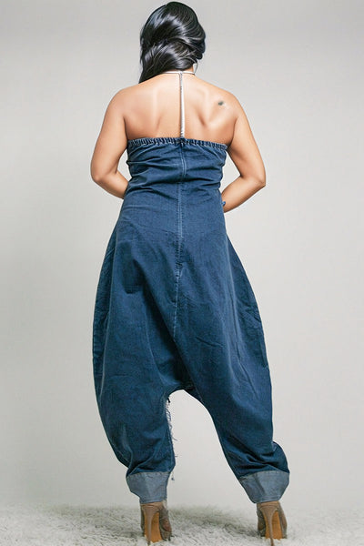 Denim Dream Patchwork Jumpsuit