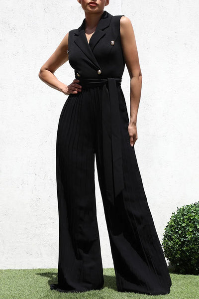 Nothing But Class Pleated Jumpsuit