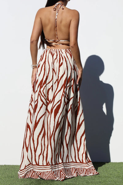 Alexia Multi Print Maxi Dress