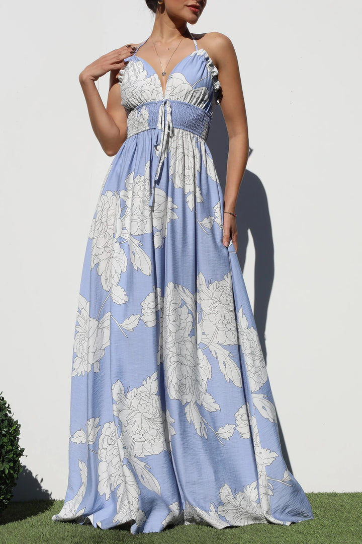 Lilies Floral Maxi Dress
