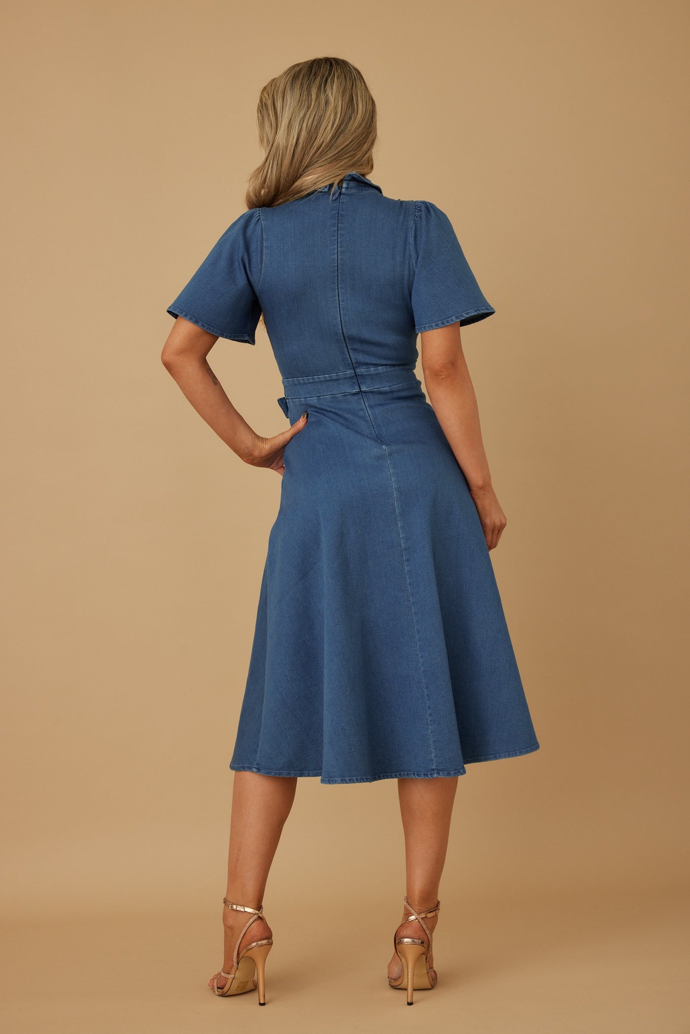 Skylar Denim Button Up Midi Dress
