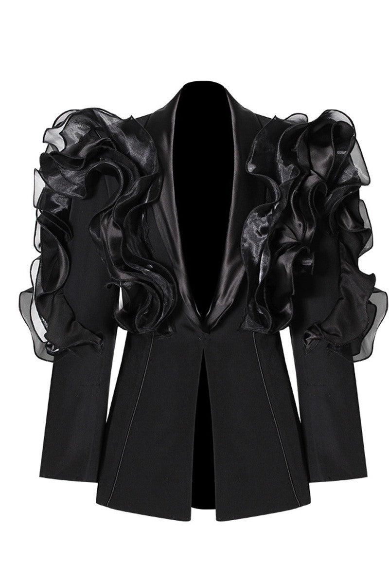 The Power Ruffle Blazer