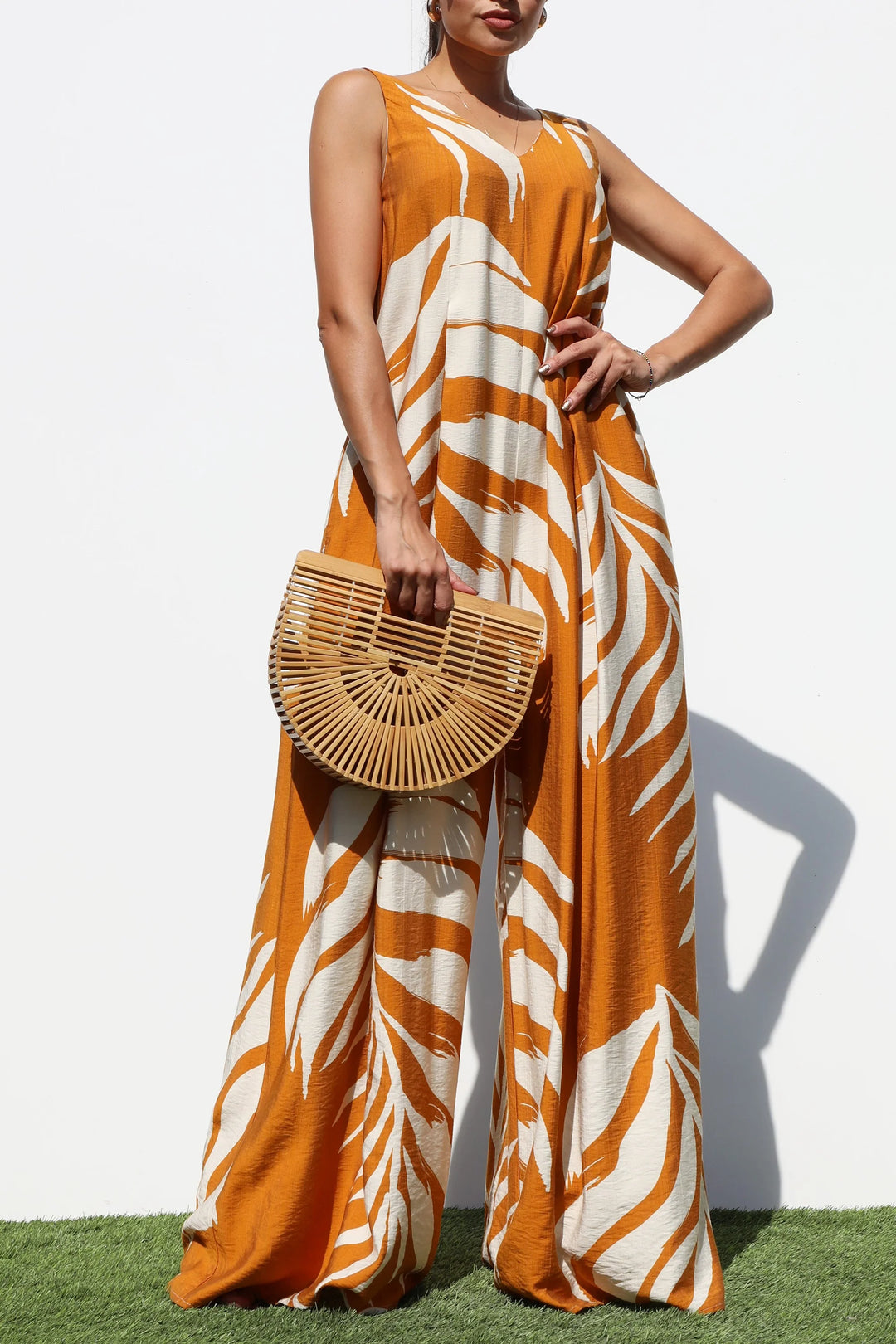 Island Vibe Loose Fitting Wide Leg Jumpsuit