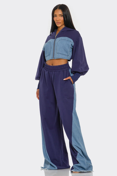 Dolce Two Tone Denim Utility Set
