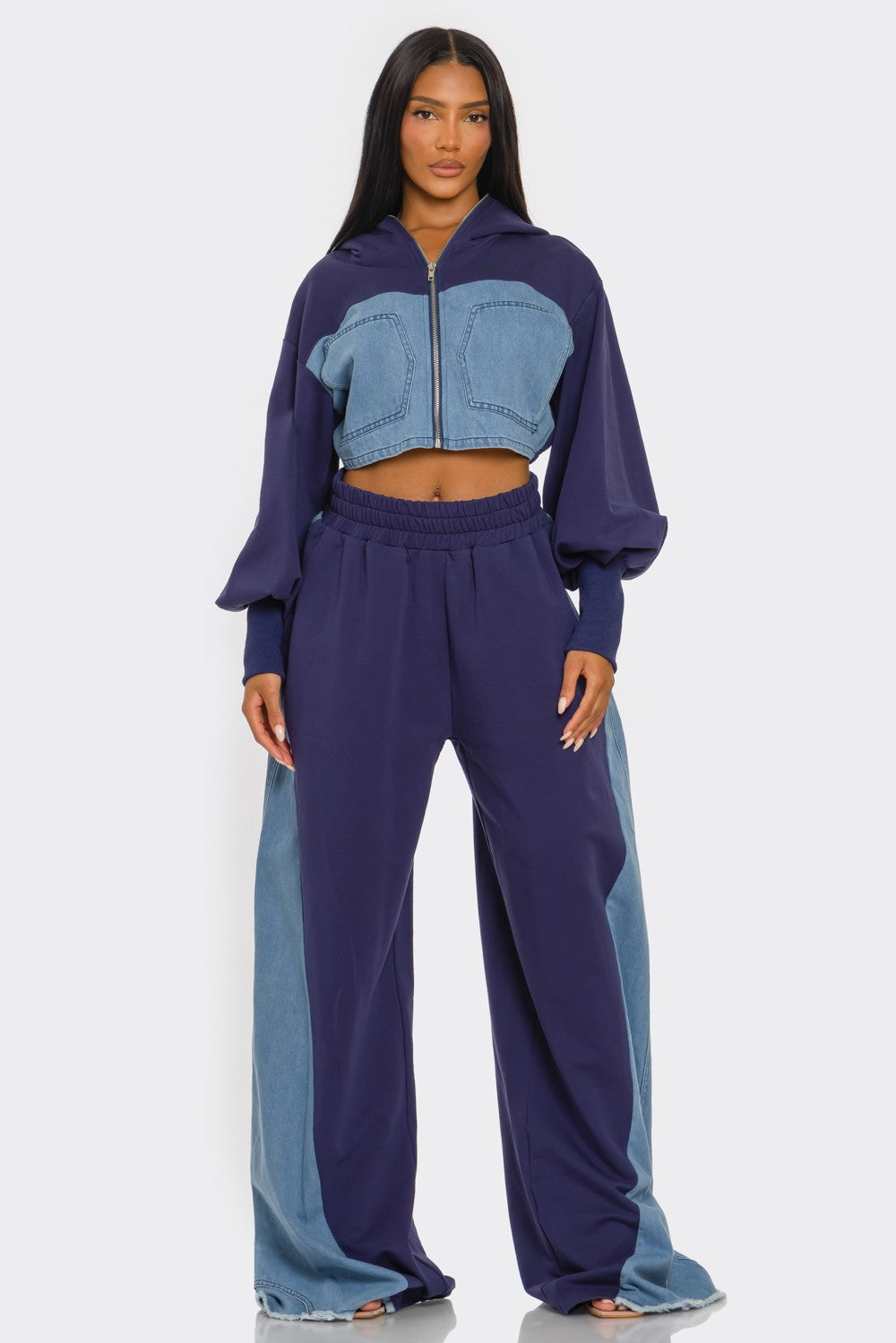 Dolce Two Tone Denim Utility Set