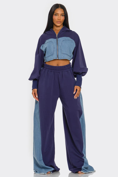 Dolce Two Tone Denim Utility Set