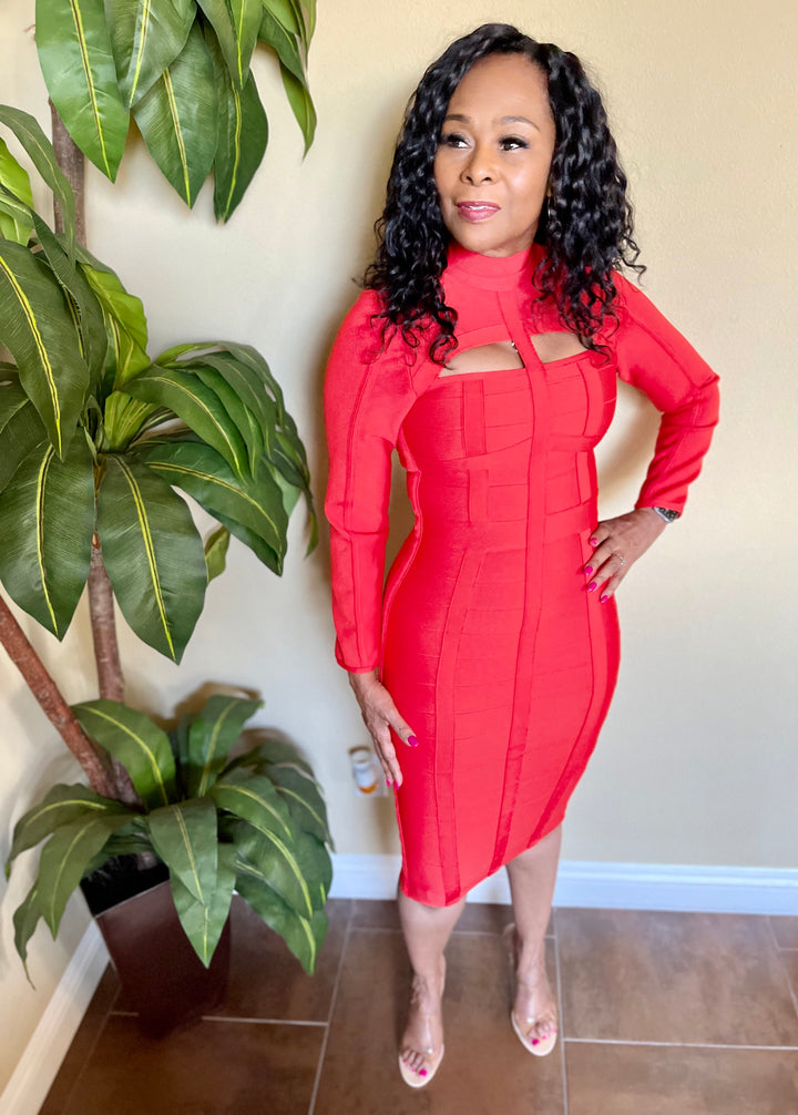 Marian's Hollow Out Bandage Dress