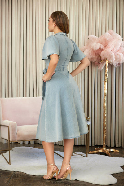 Skylar Denim Button Up Midi Dress