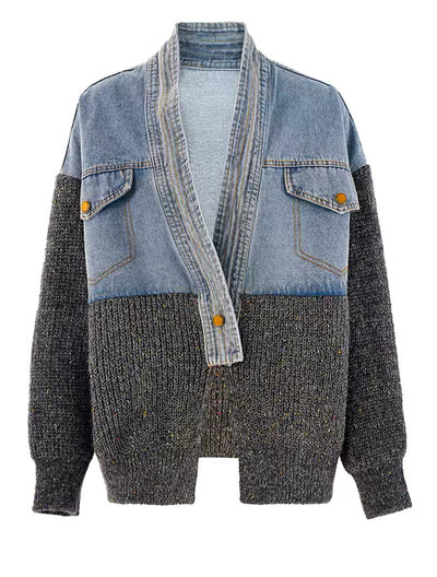 Ashanti Denim Knit Cardigan