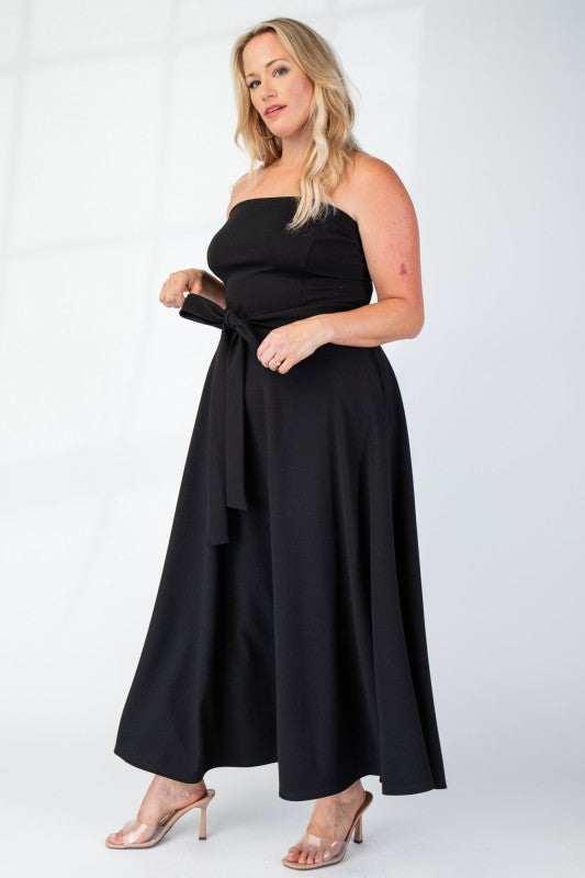 Justine Knit Tube Maxi Dress with Slit