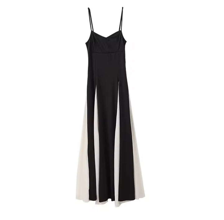Destiny Black & White Maxi Dress