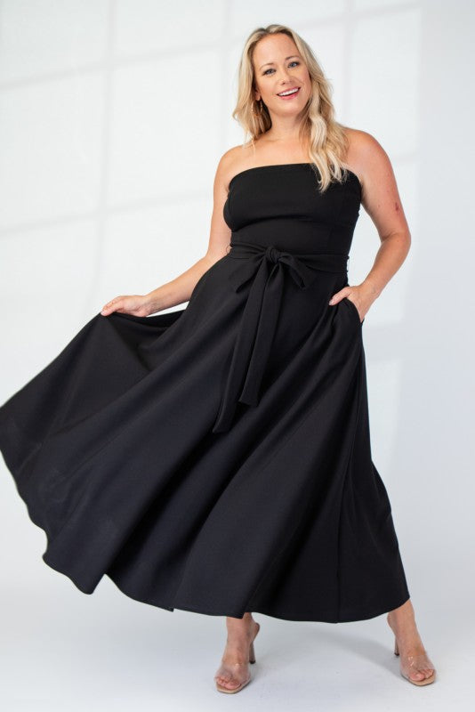 Justine Knit Tube Maxi Dress with Slit