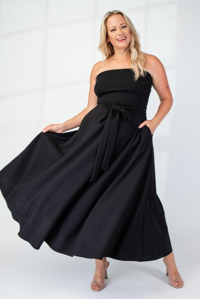 Justine Knit Tube Maxi Dress with Slit