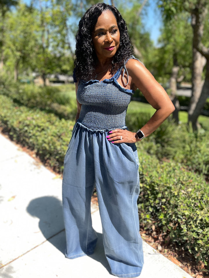 All Denim Jumpsuit