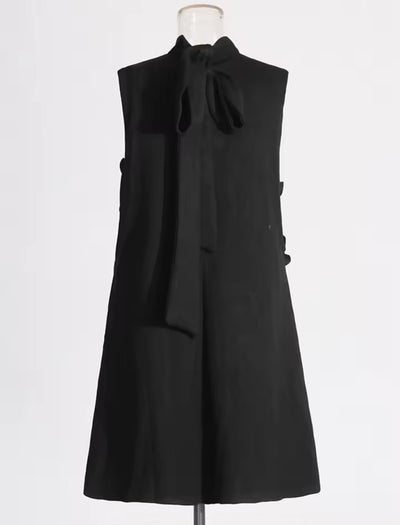 3D Floral Appliqué Sleeveless Dress