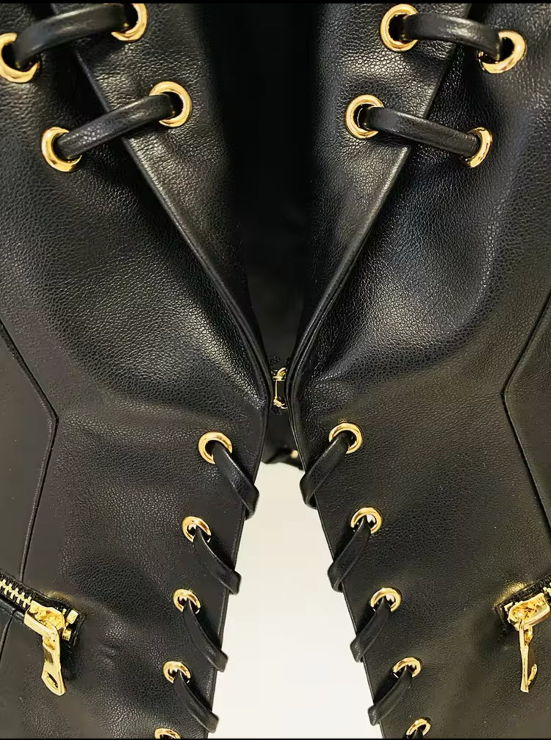 Lora Fashion Leather Blazer