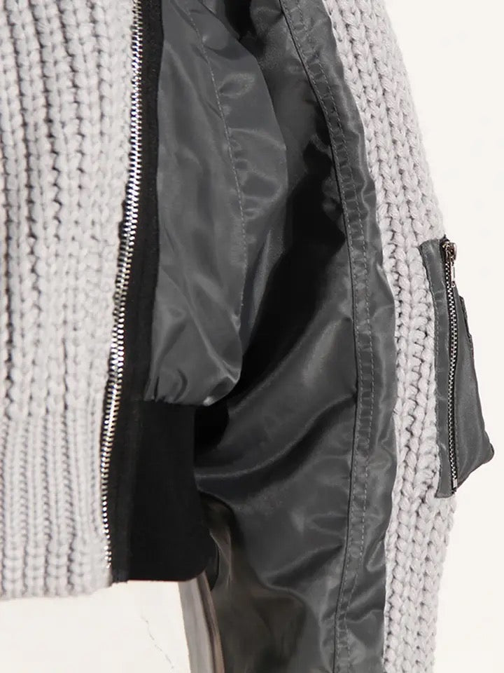Fashion Patchwork Colorblock Jacket