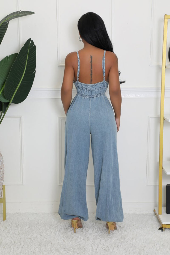 Francine Denim Jumpsuit