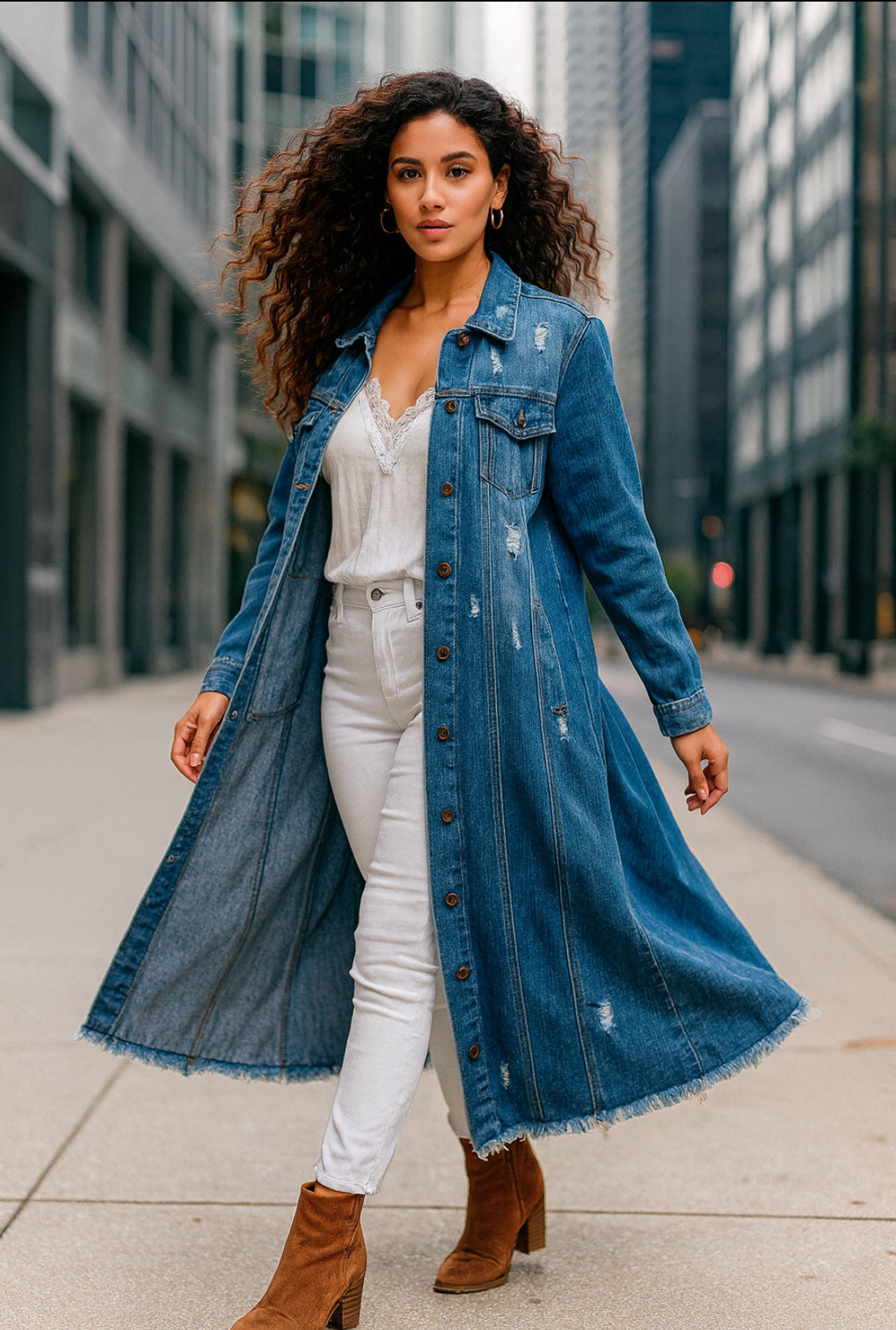 Long Denim Jacket
