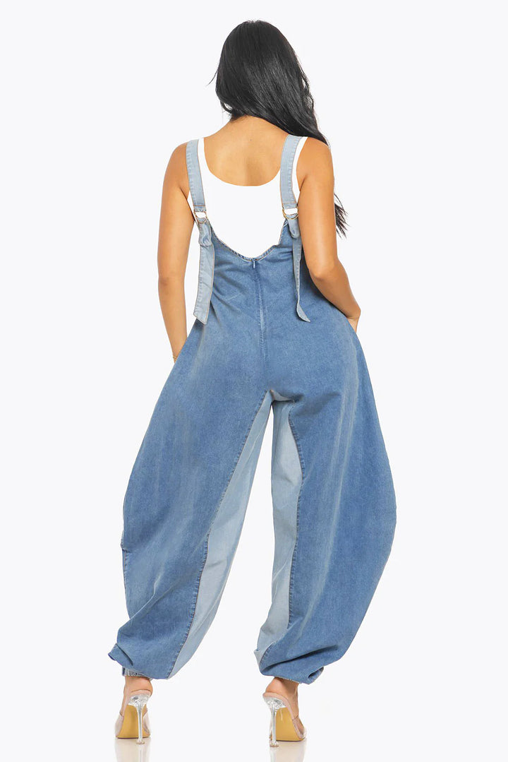 Denim Patchwork Harlem Jumpsuit