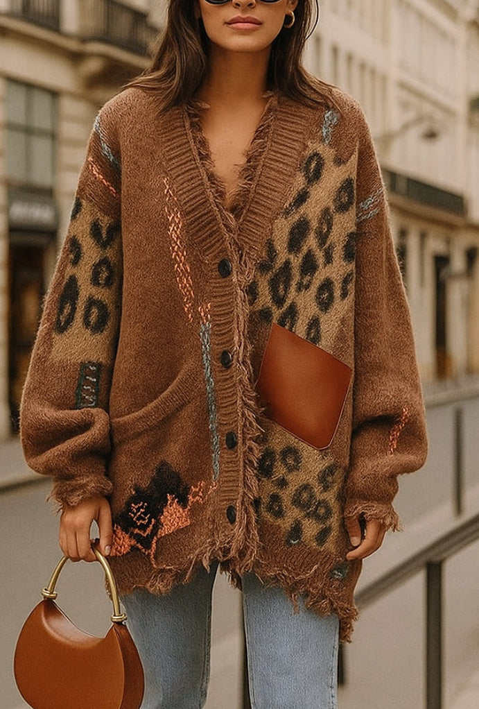Chic Wild Knit Cardigan