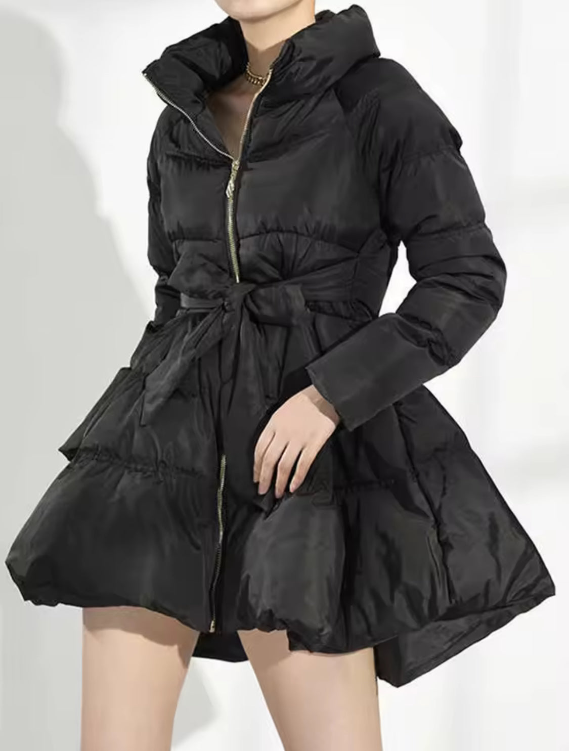 Luxe Flare Puff Coat