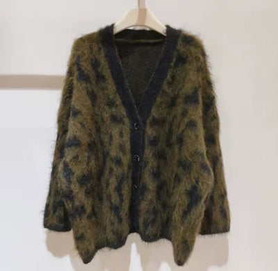 Leopard Luxe Fuzzy Cardigan