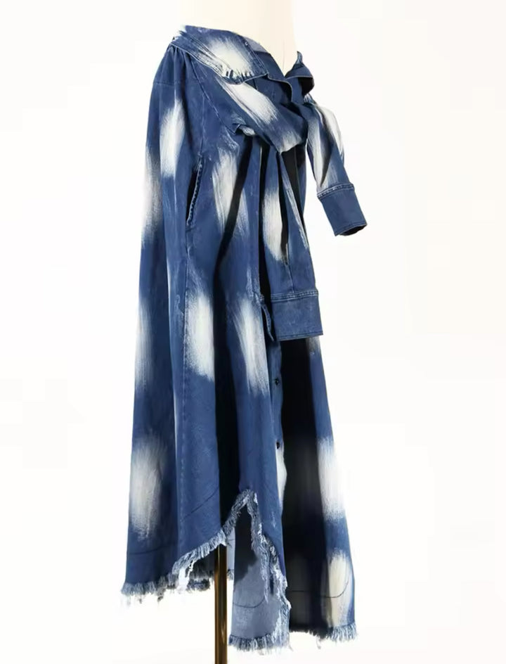 Amarie Demin Strapless Dress & Skirt