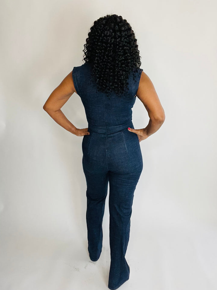 Janet's Denim Jumpsuit
