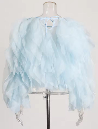 Elara Ruffles Fashion Blouse